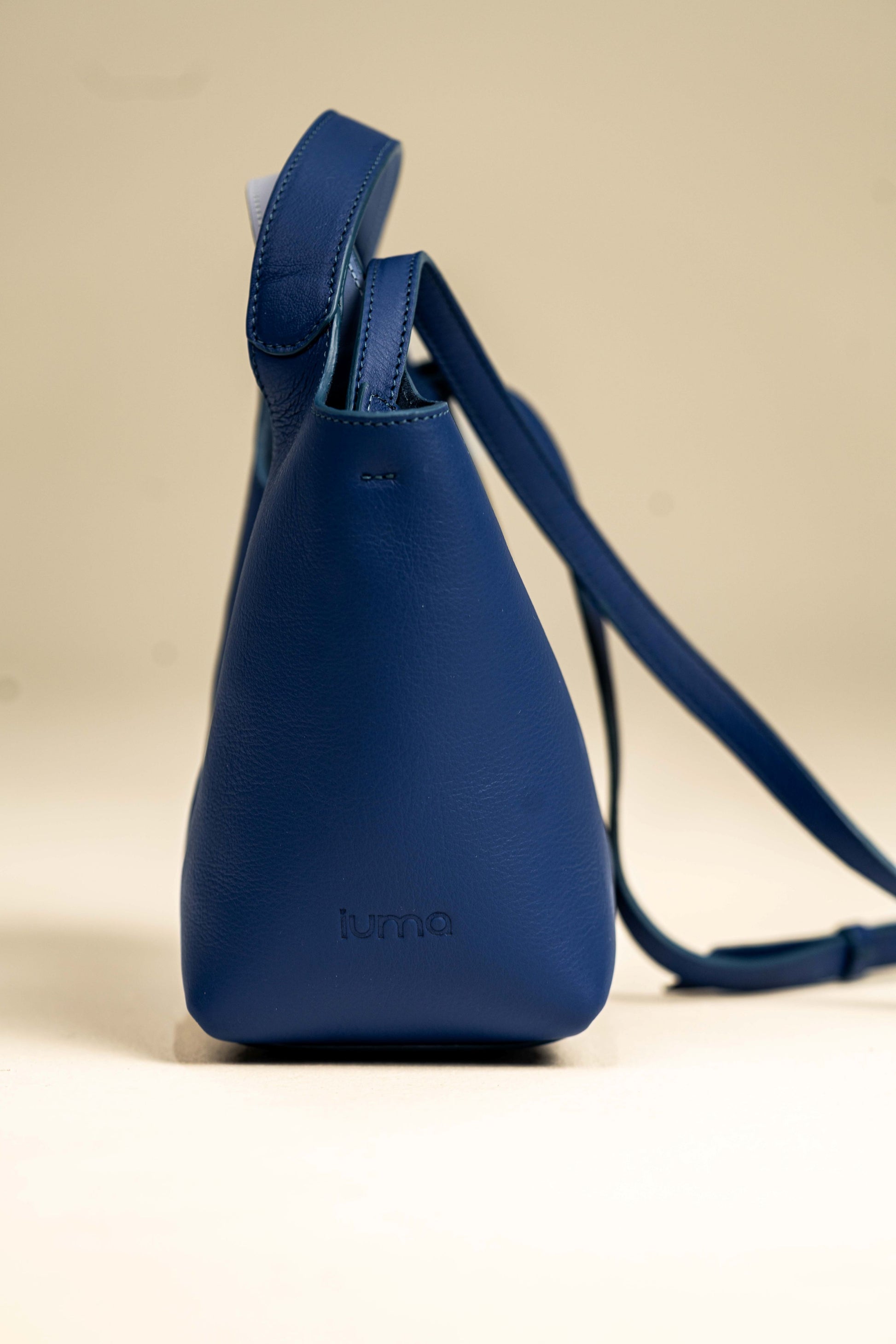 Jade - Bleu Cobalt ( cuir grainé )