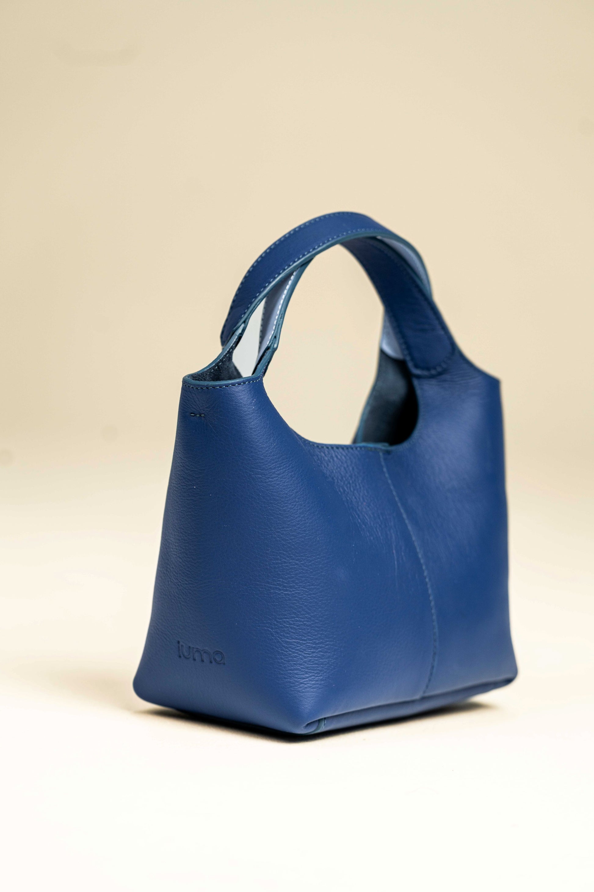 Jade - Bleu Cobalt ( cuir grainé )