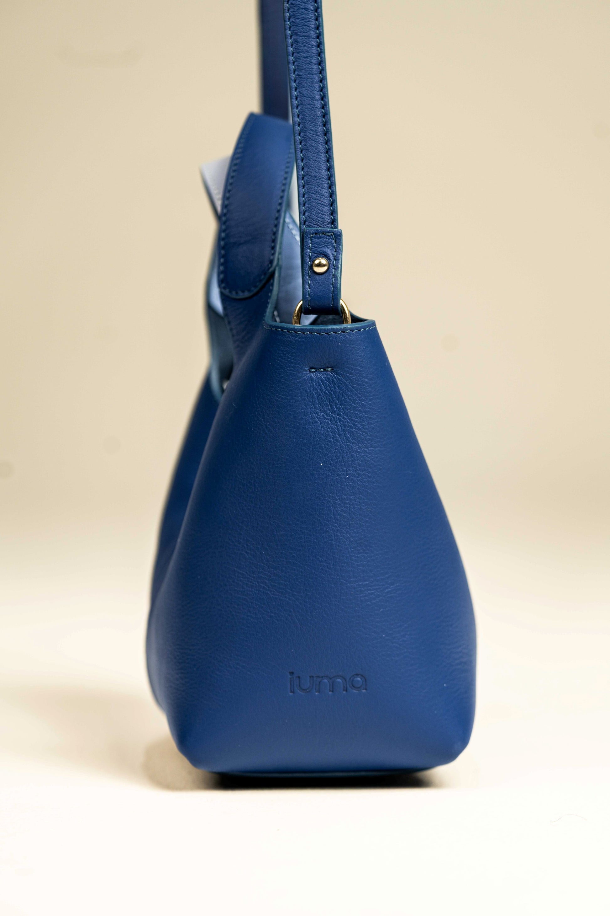 Jade - Bleu Cobalt ( cuir grainé )