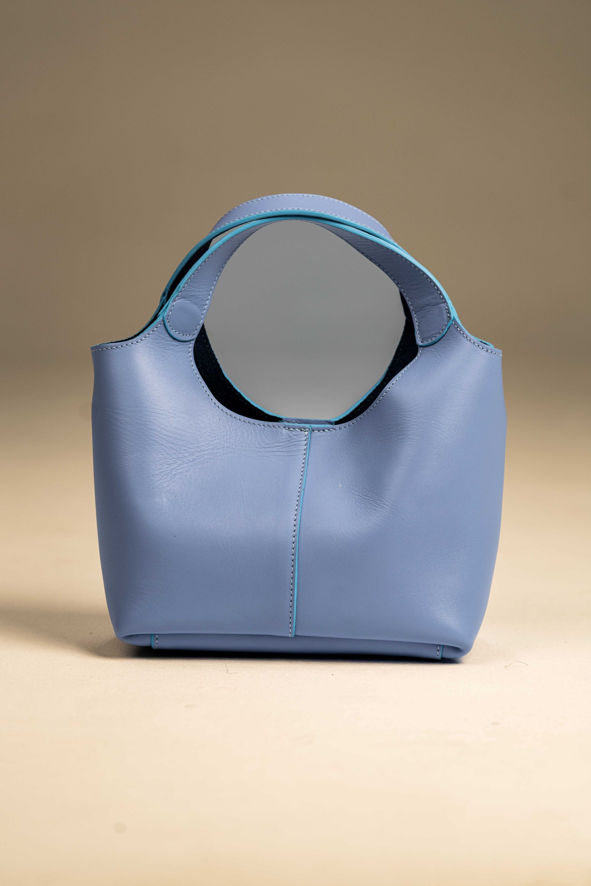 Jade - Bleu Azur ( cuir lisse )