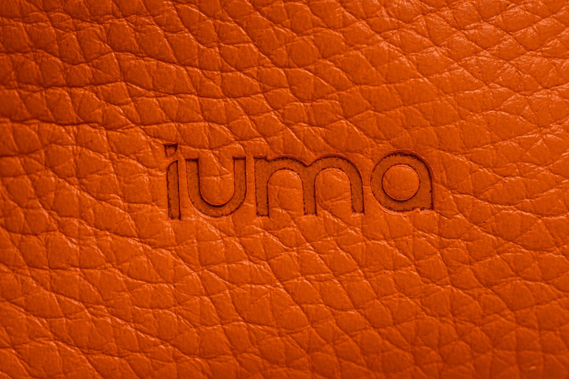 jade - Orange Saffron ( cuir grainé )