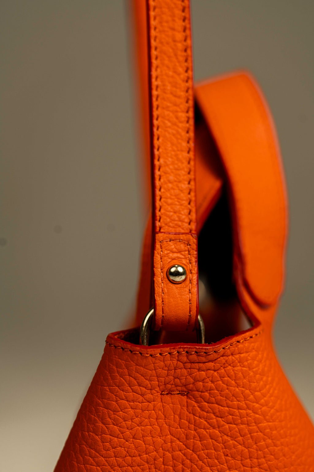 jade - Orange Saffron ( cuir grainé )