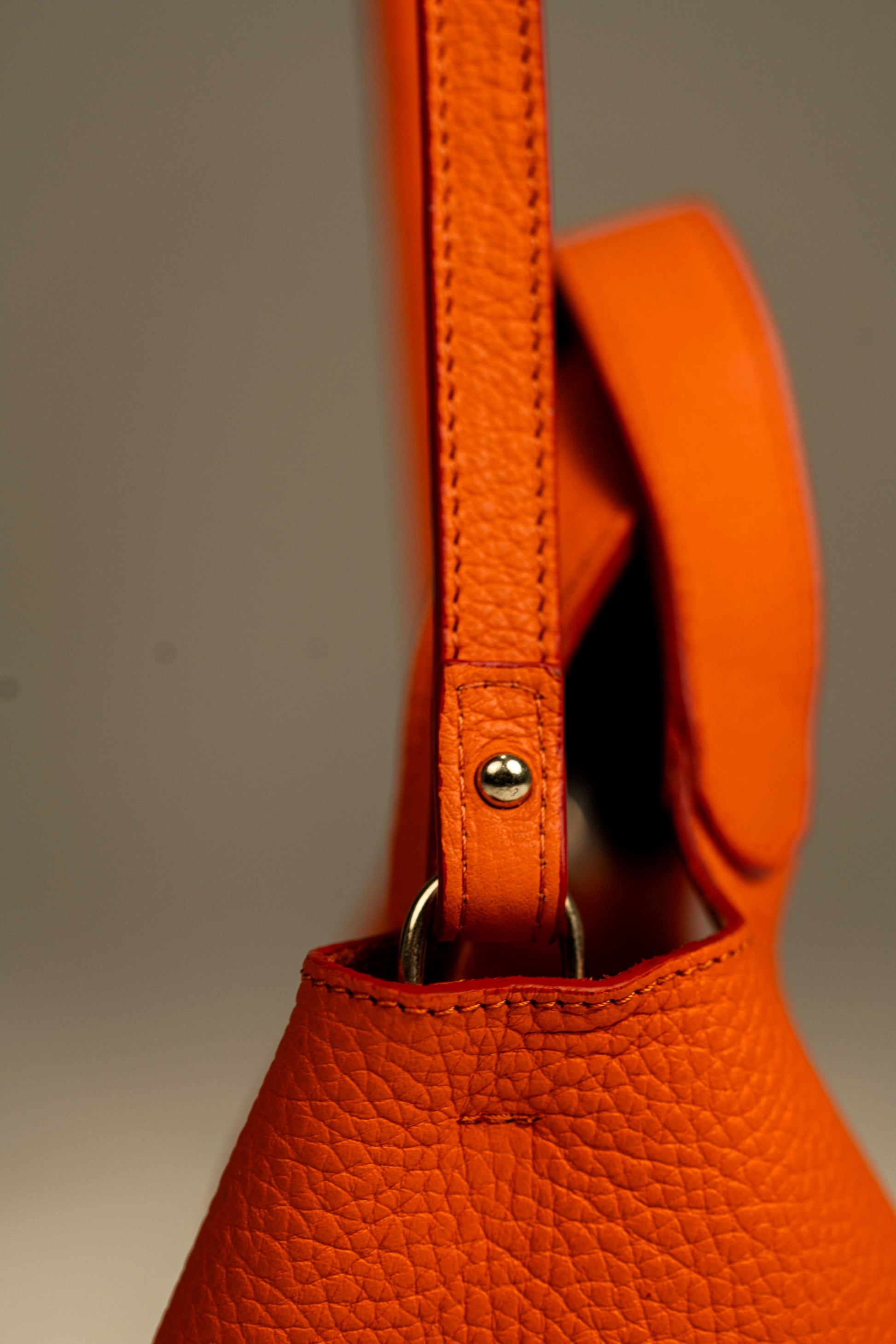 jade - Orange Saffron ( cuir grainé )