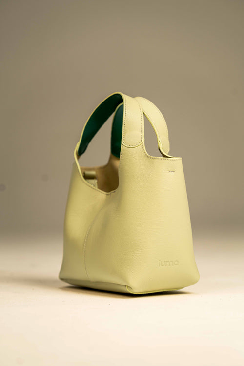 Jade - Jaune Vanille ( cuir grainé )