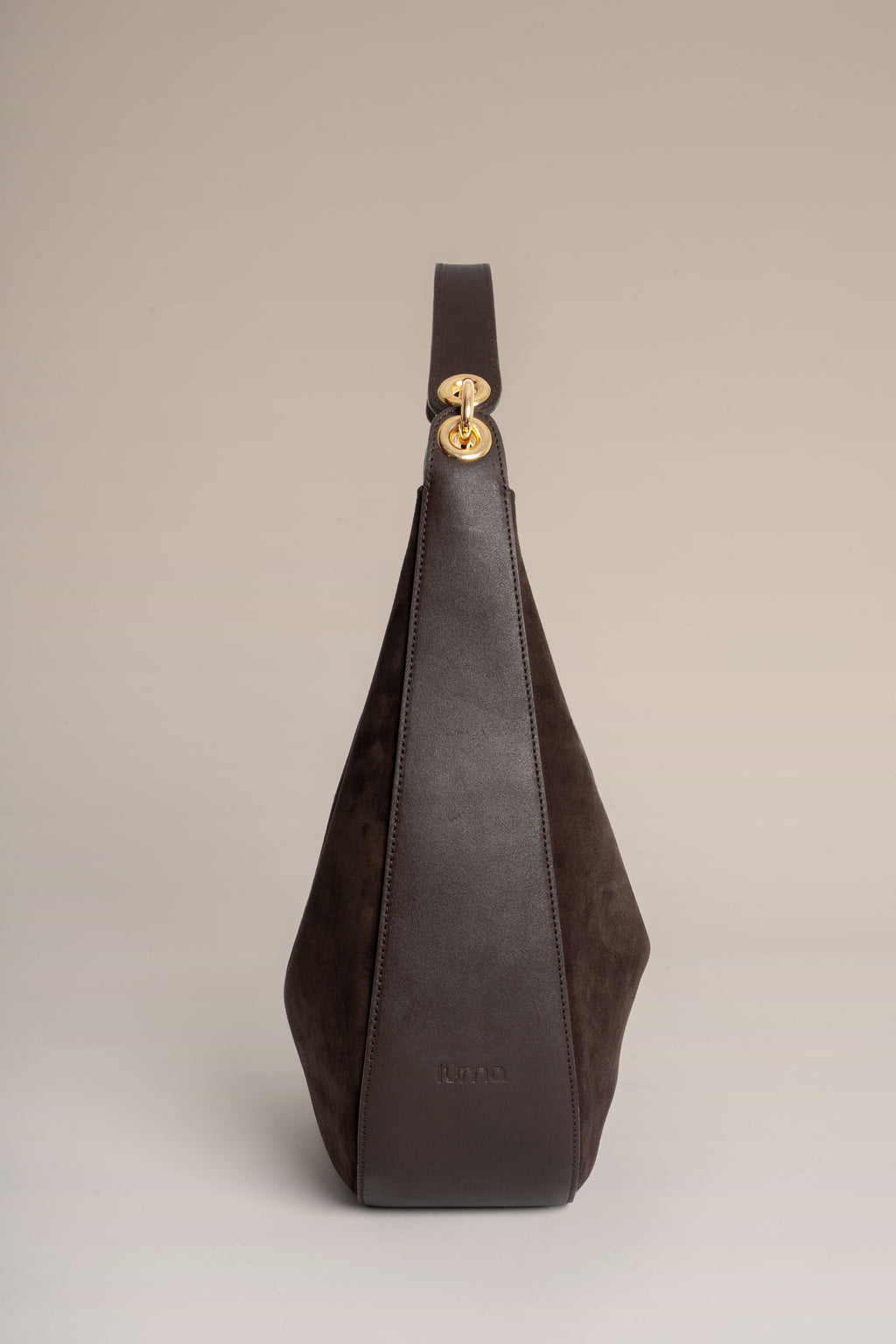 Carrie Medium - Marron ( cuir & daim - Bimatière )