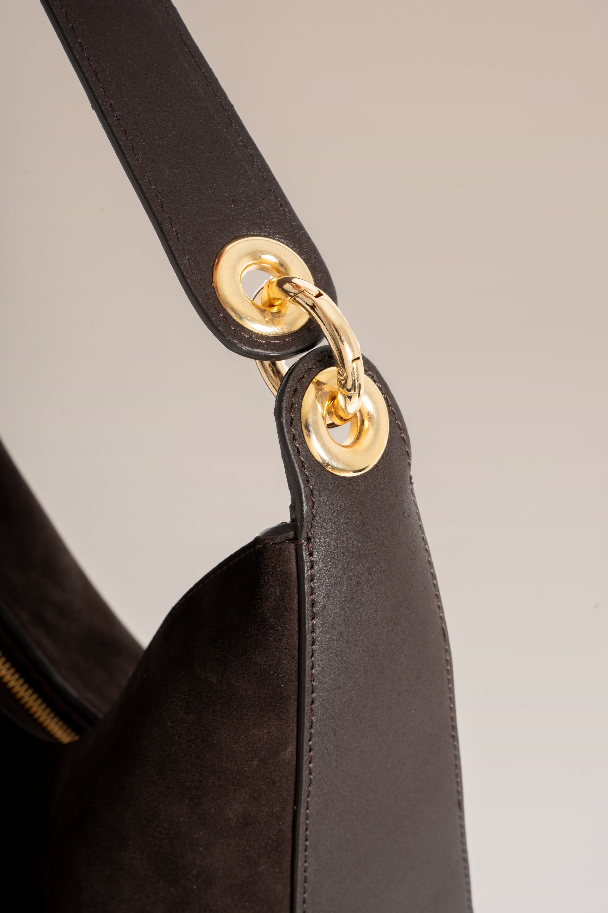 Carrie Medium - Marron ( cuir & daim - Bimatière )