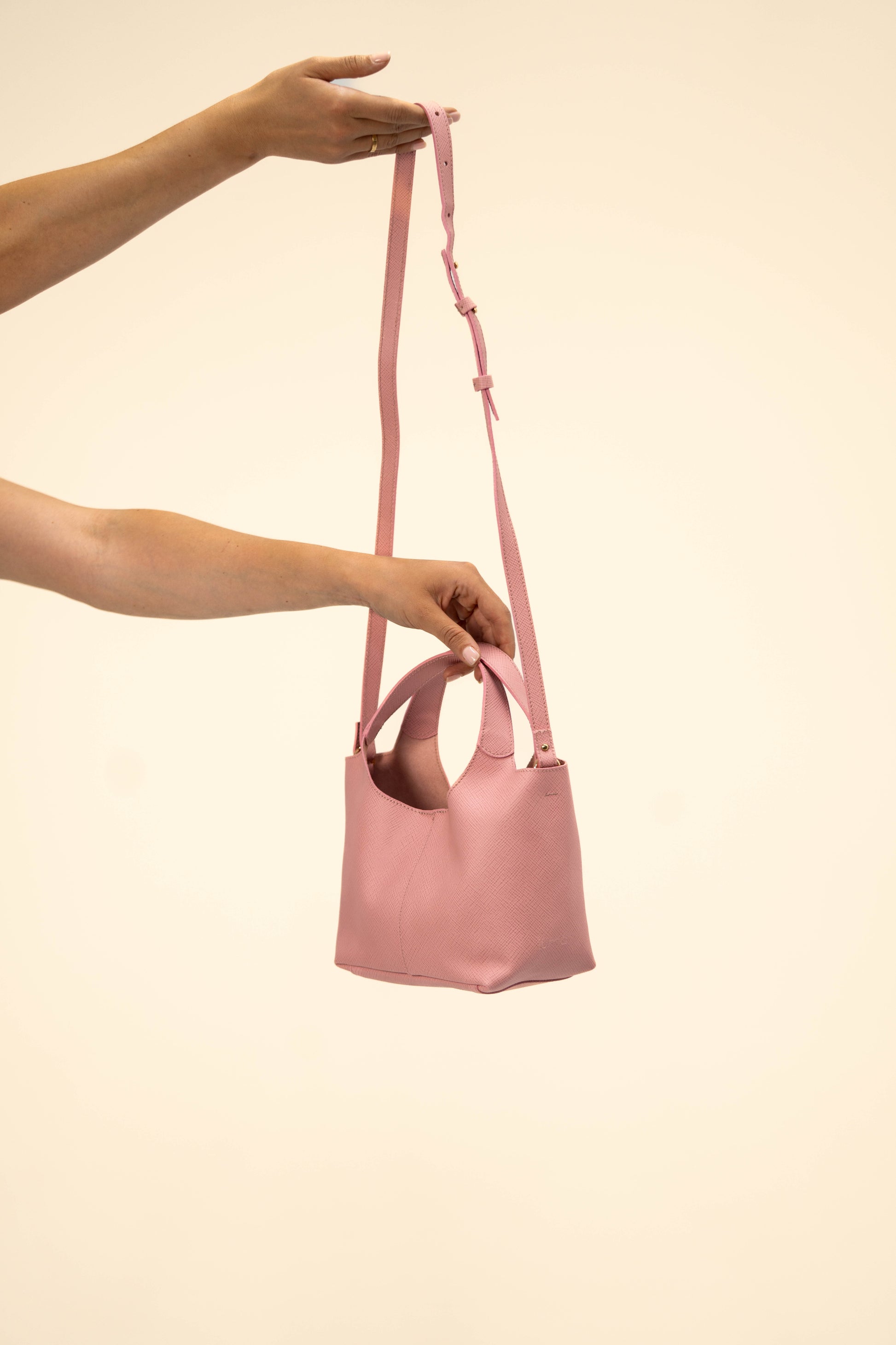 Jade - Rose Poudré ( cuir Saffiano )